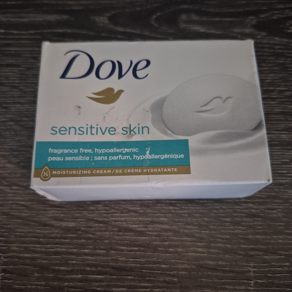Dove Sensitive Skin Soap 3.75 OZ Hypo-Allergenic Beauty Bar Fragrance Free